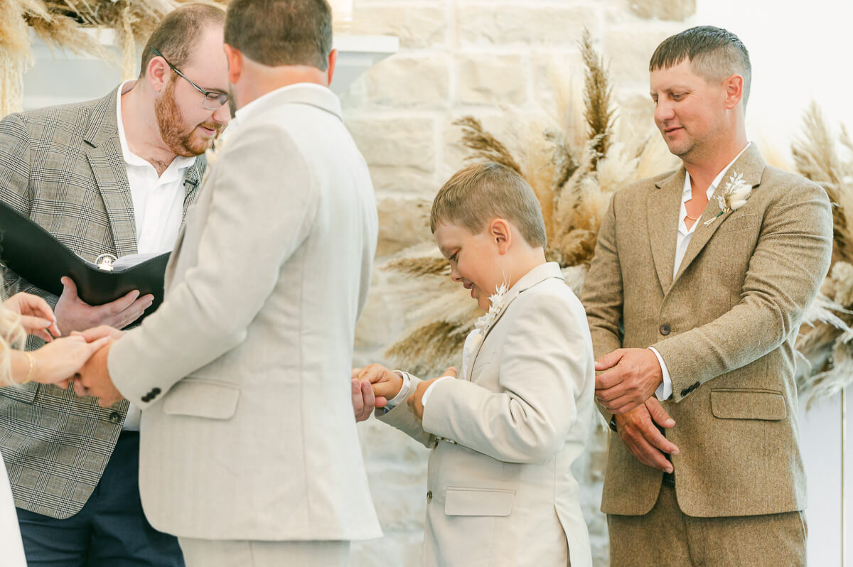 boho wedding ceremony in Houston, Tx