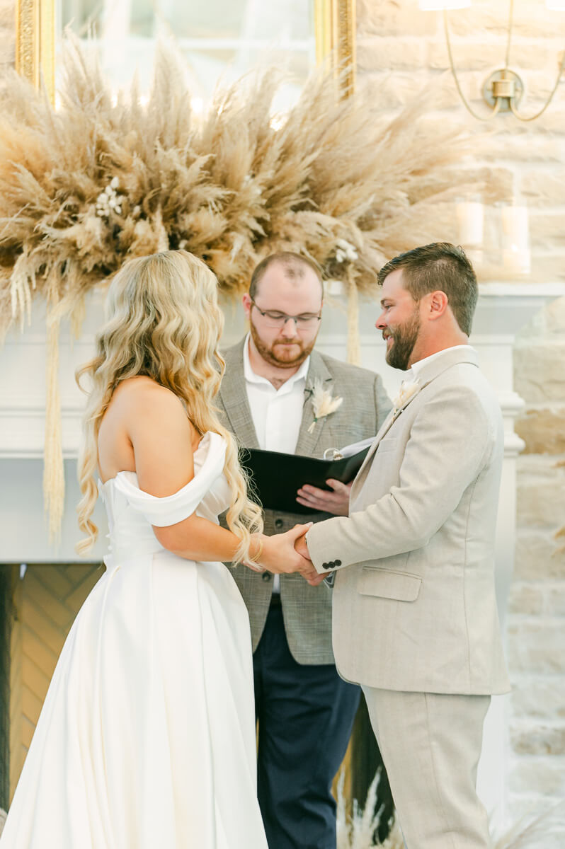 boho wedding ceremony in Houston, Tx