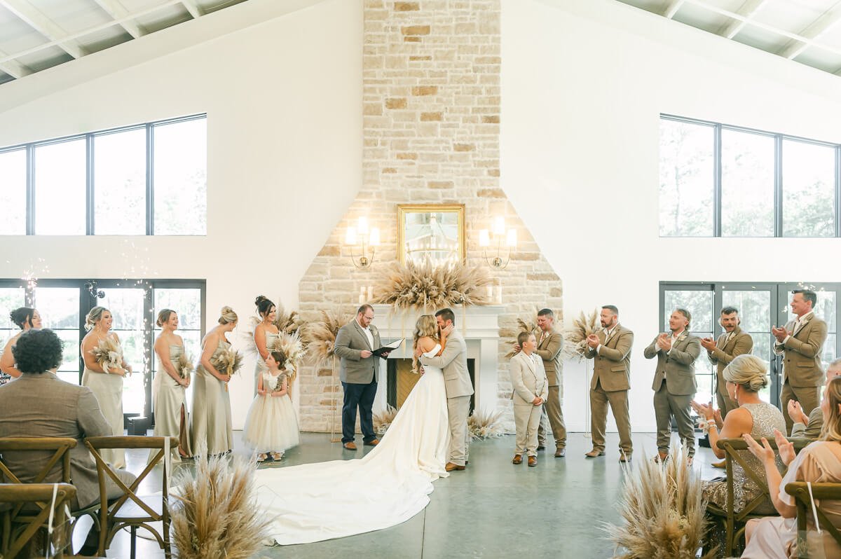 boho wedding ceremony in Houston, Tx