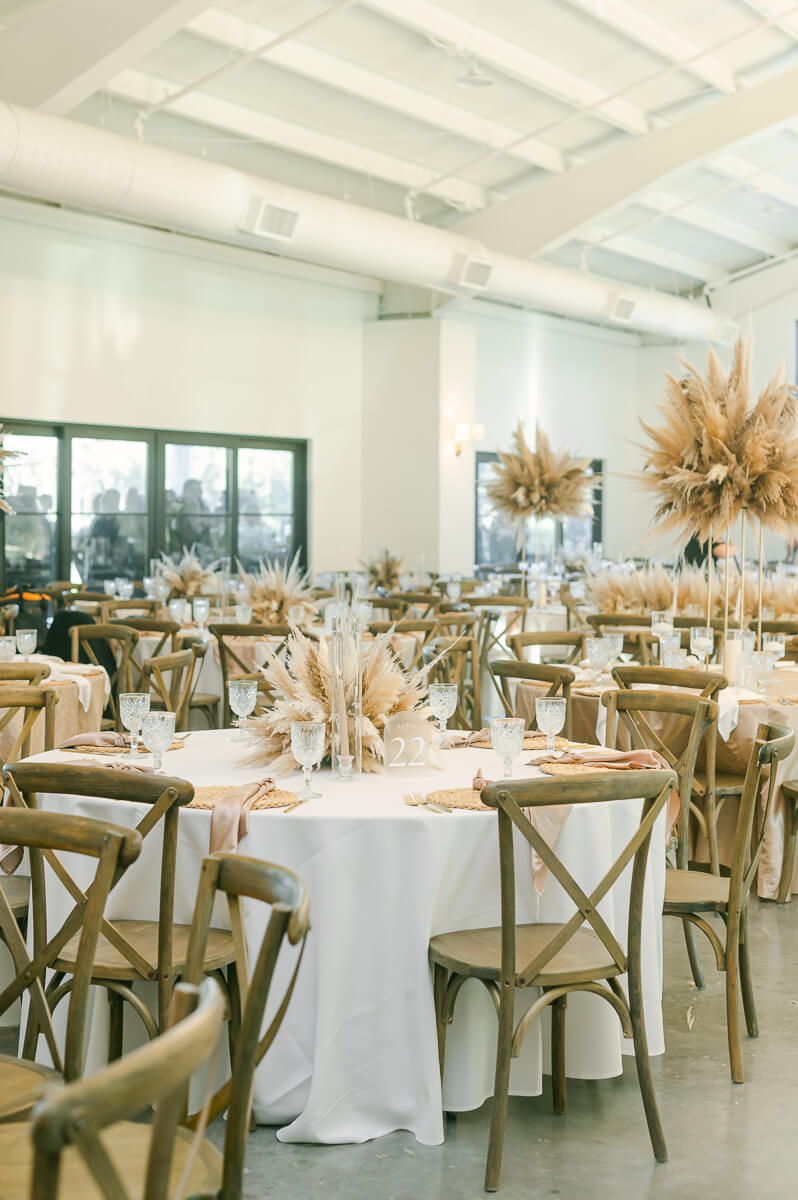 boho magnolia grove wedding reception details