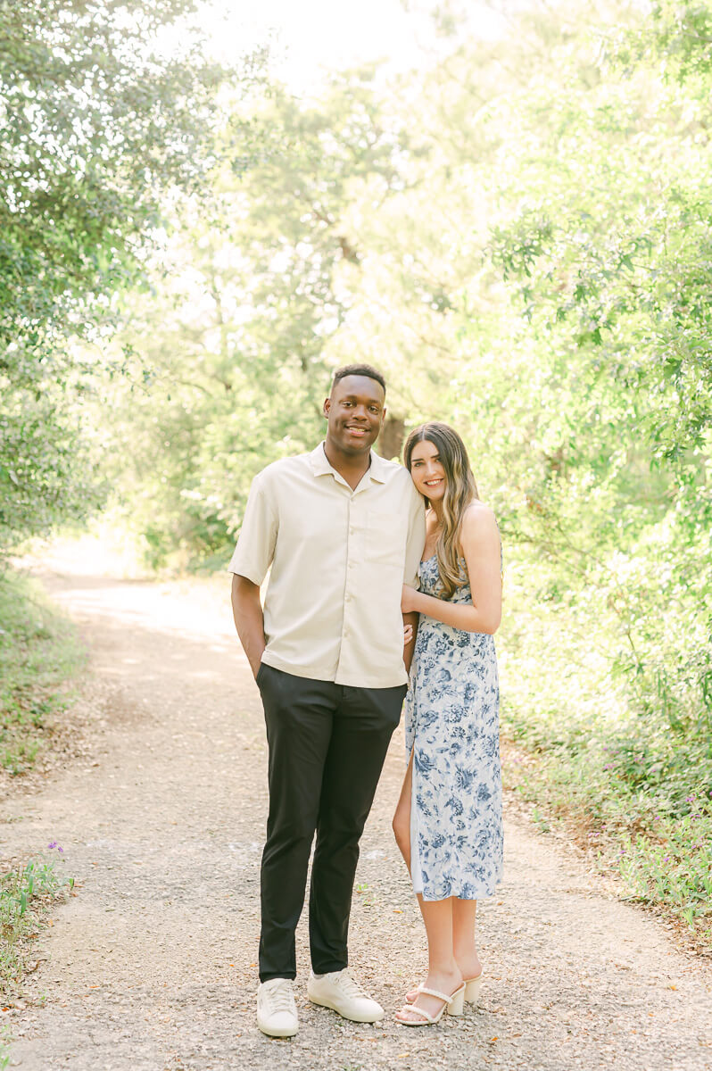 Memorial Park engagement session by Houston wedding photographer