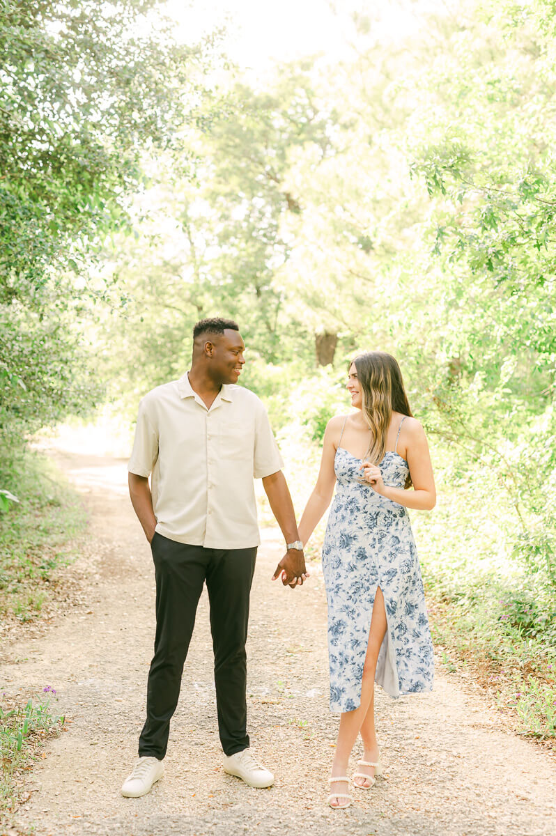 Memorial Park engagement session by Houston wedding photographer