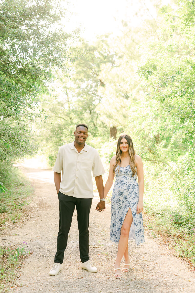 Memorial Park engagement session by Houston wedding photographer
