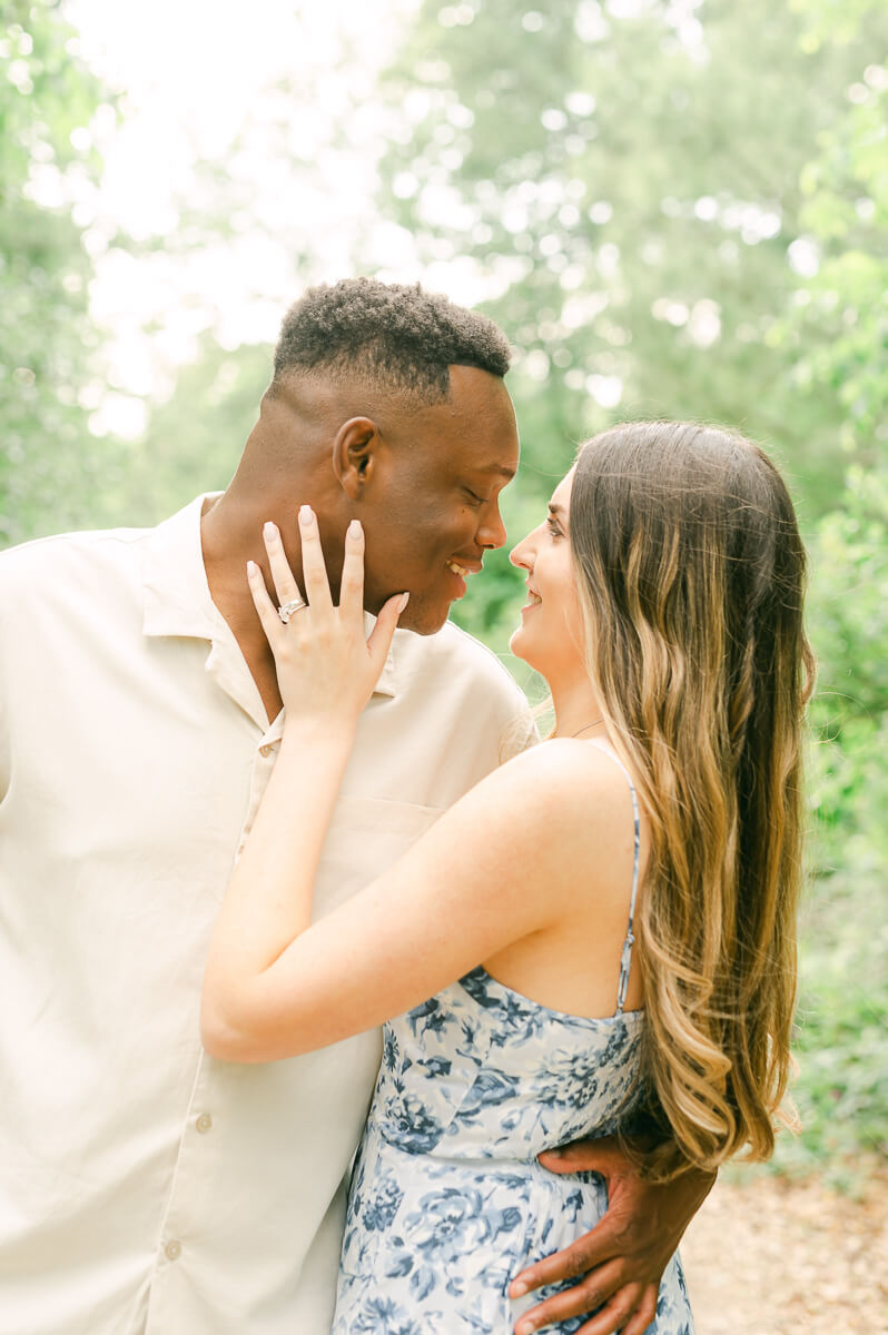 engagement session at Memorial Park in Houston, Texas