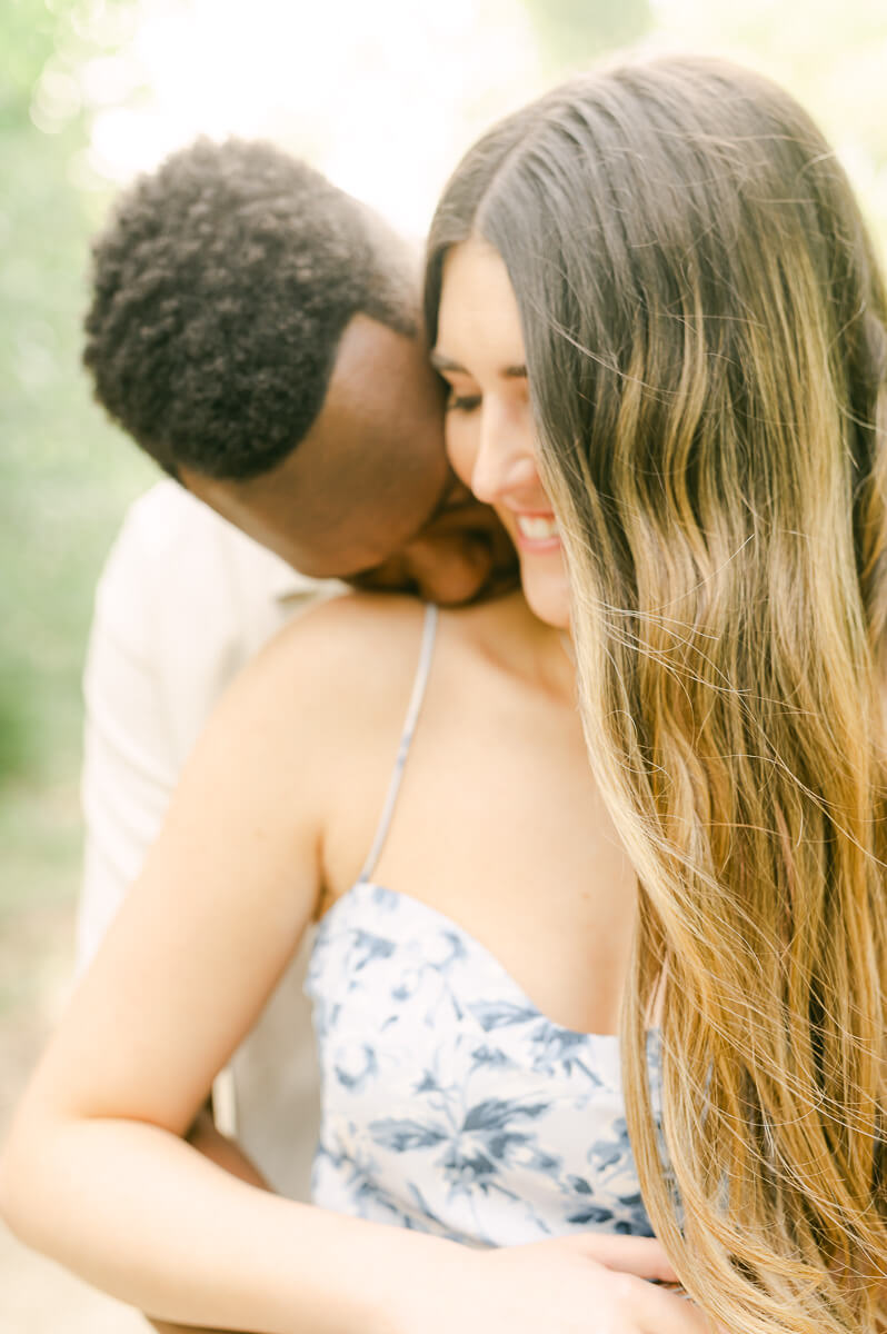 engagement session at Memorial Park in Houston, Texas