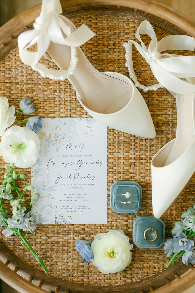 wedding details by Houston wedding photographer