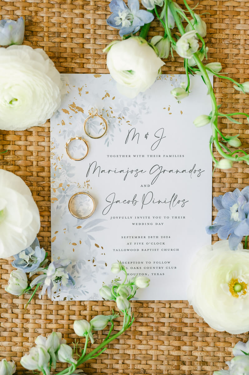 wedding details by Houston wedding photographer