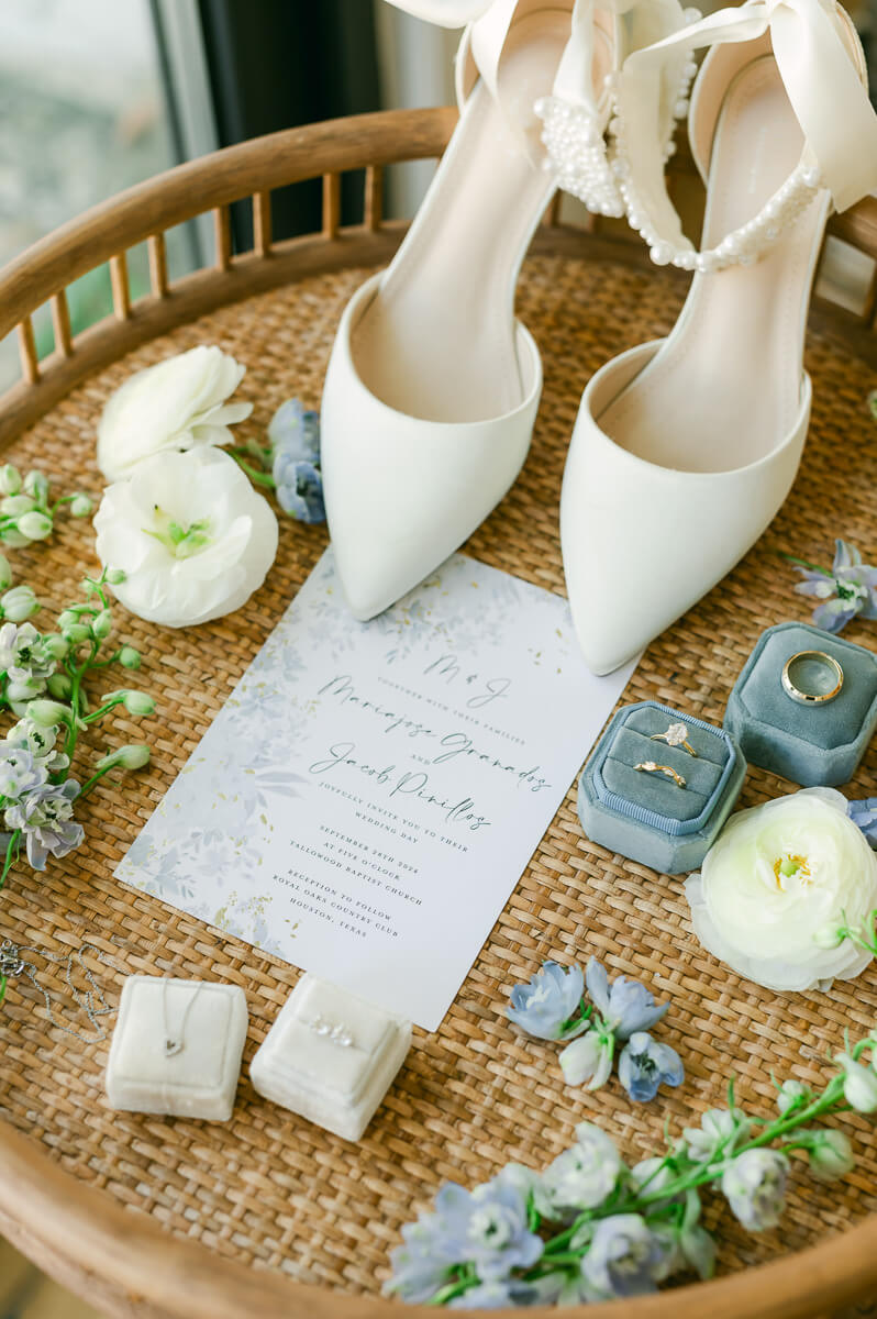 wedding details by Houston wedding photographer