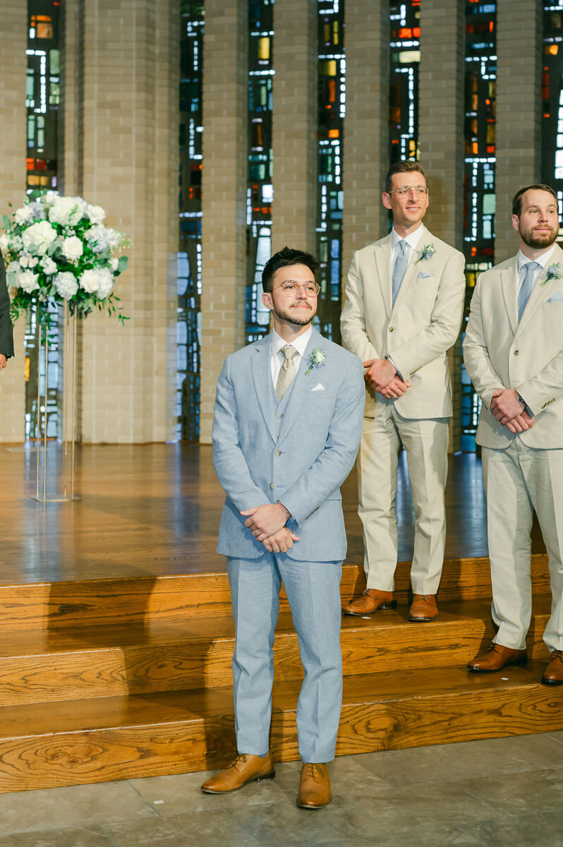 church wedding ceremony by Houston wedding photographer