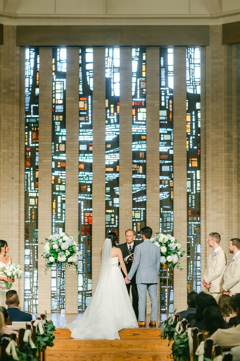 church wedding ceremony by Houston wedding photographer