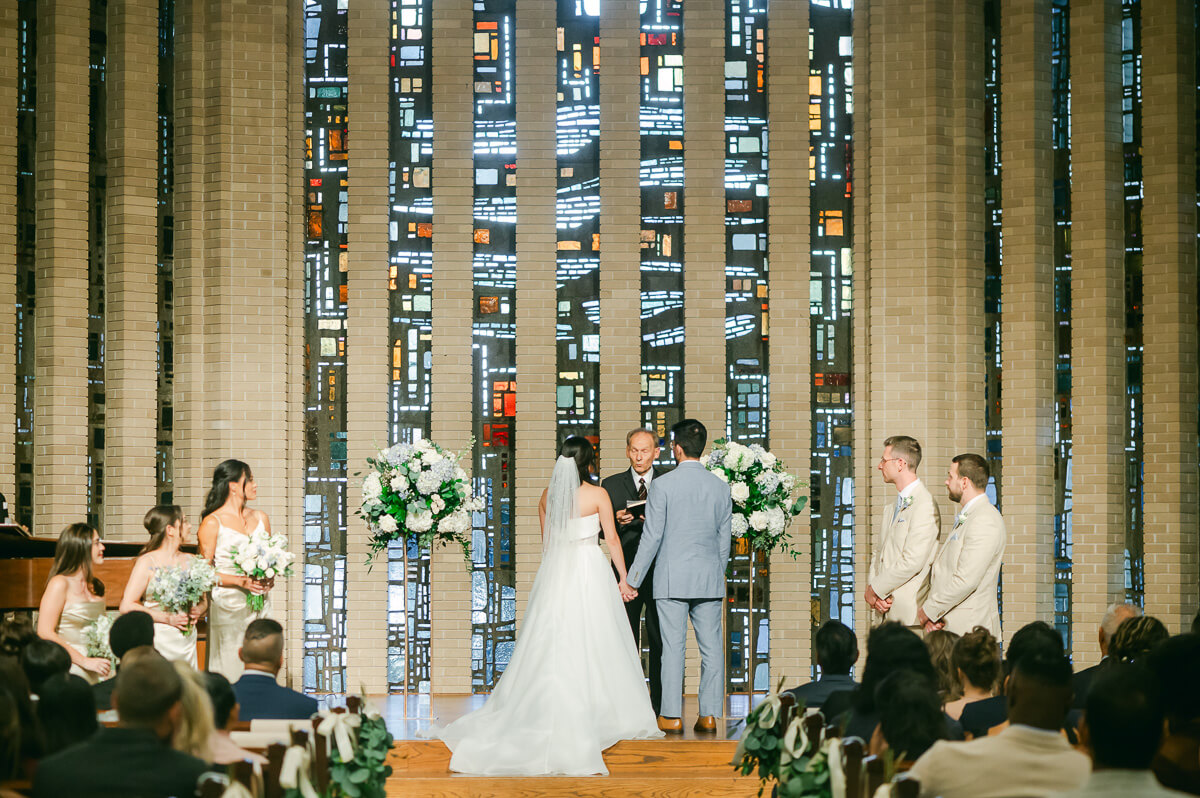 church wedding ceremony by Houston wedding photographer