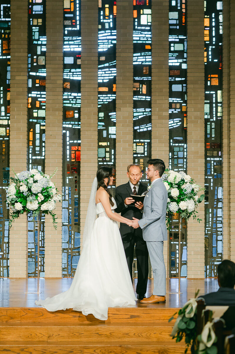 church wedding ceremony by Houston wedding photographer