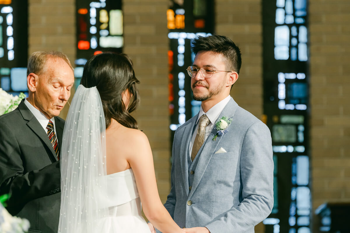 church wedding ceremony by Houston wedding photographer