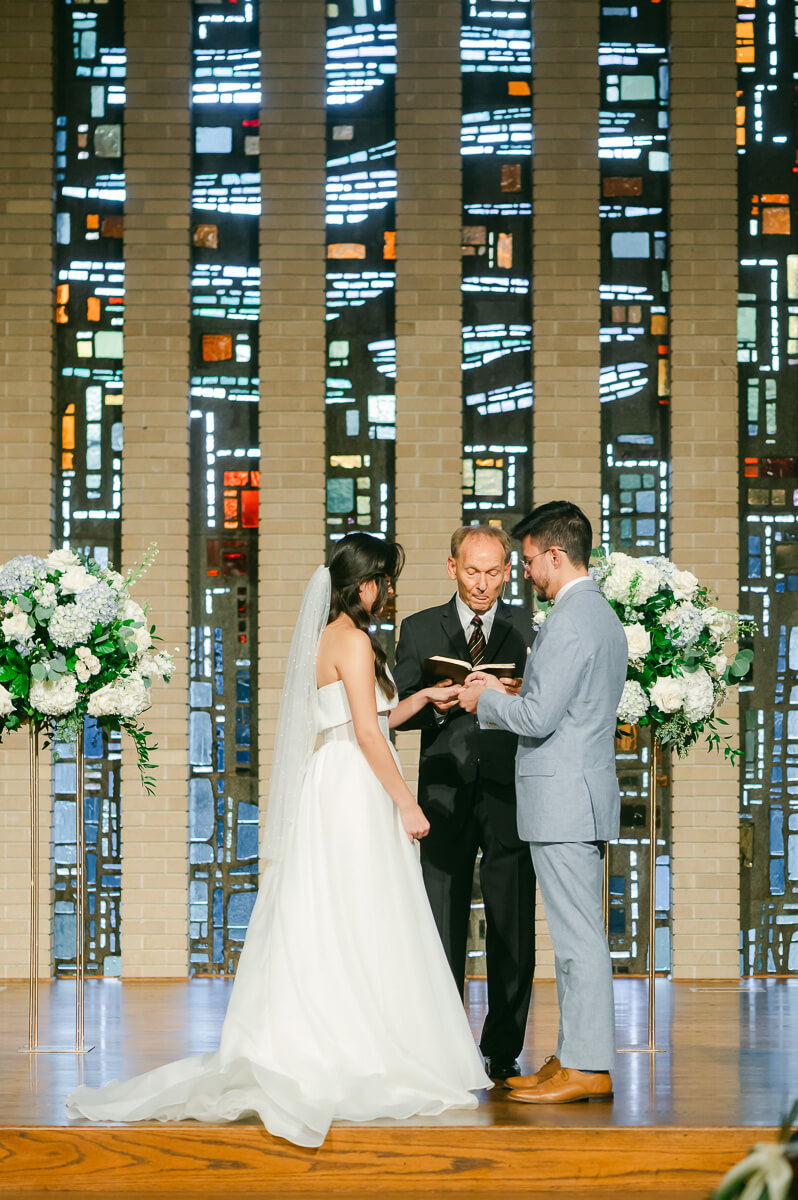 church wedding ceremony by Houston wedding photographer