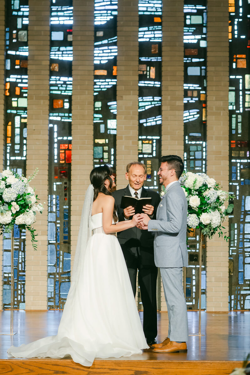 church wedding ceremony by Houston wedding photographer