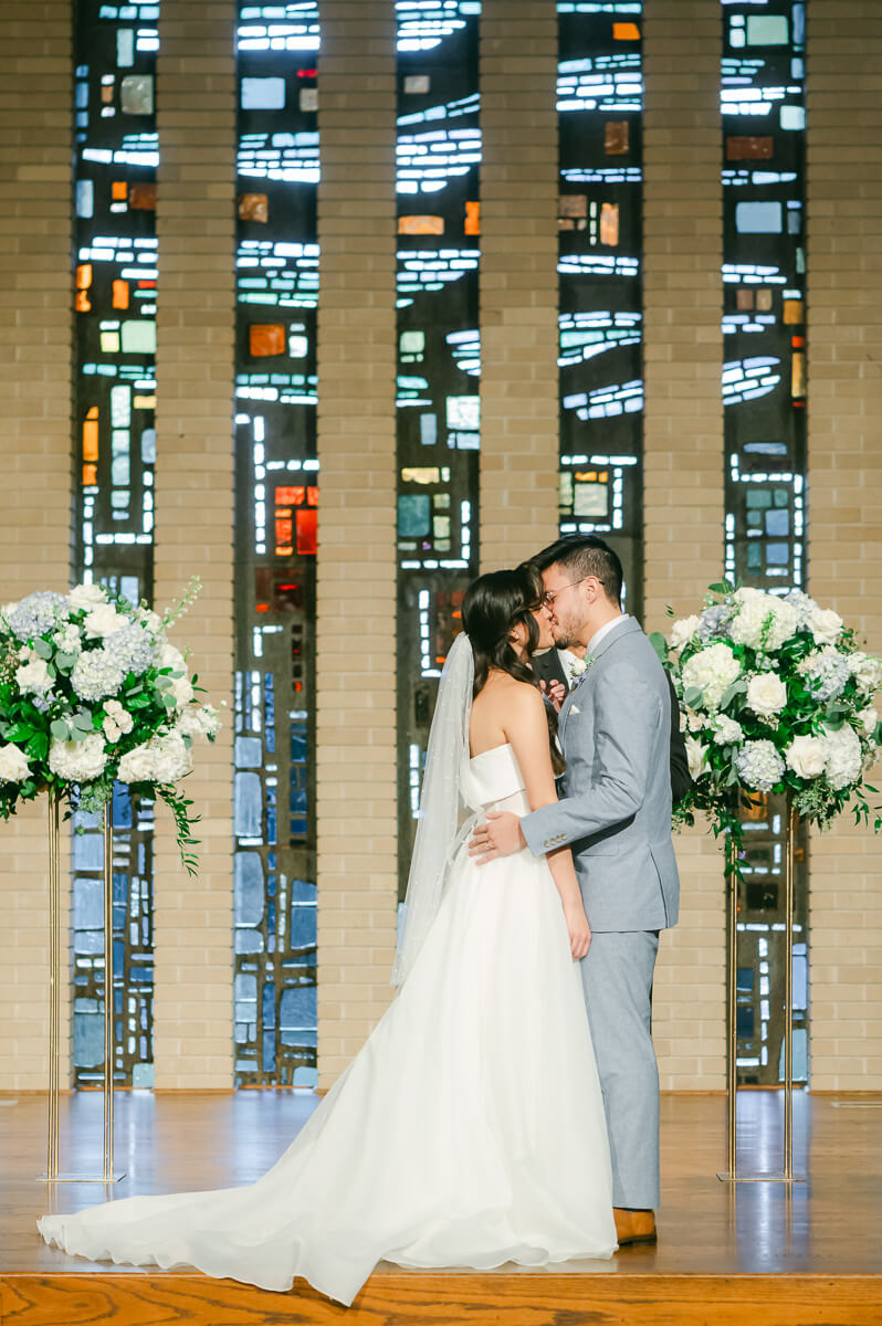 church wedding ceremony by Houston wedding photographer