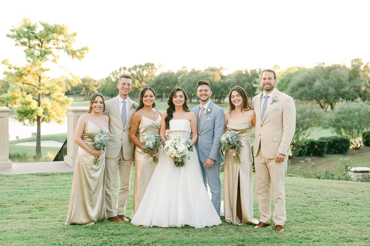 wedding party at Royal Oaks Country Club