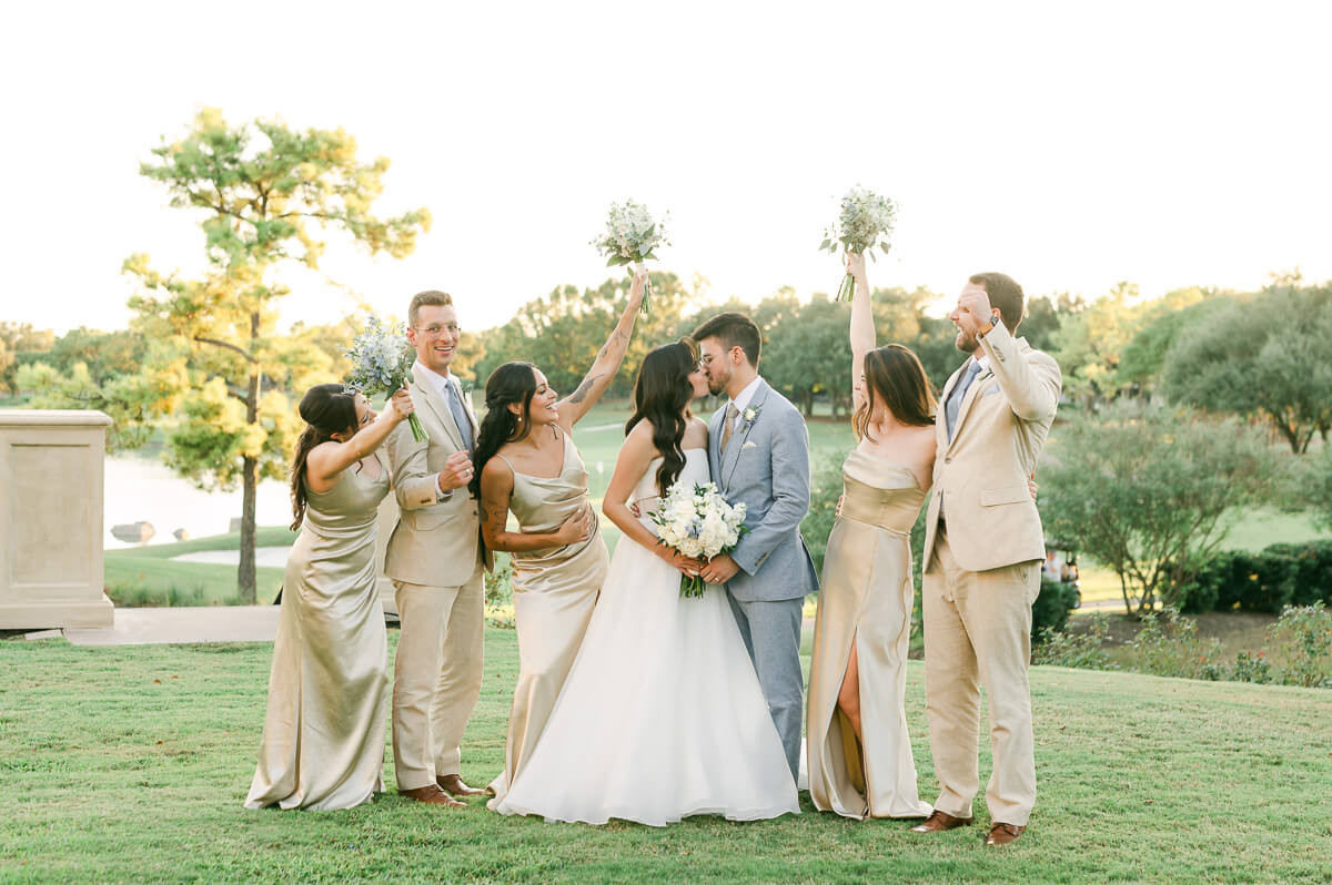 wedding party at Royal Oaks Country Club