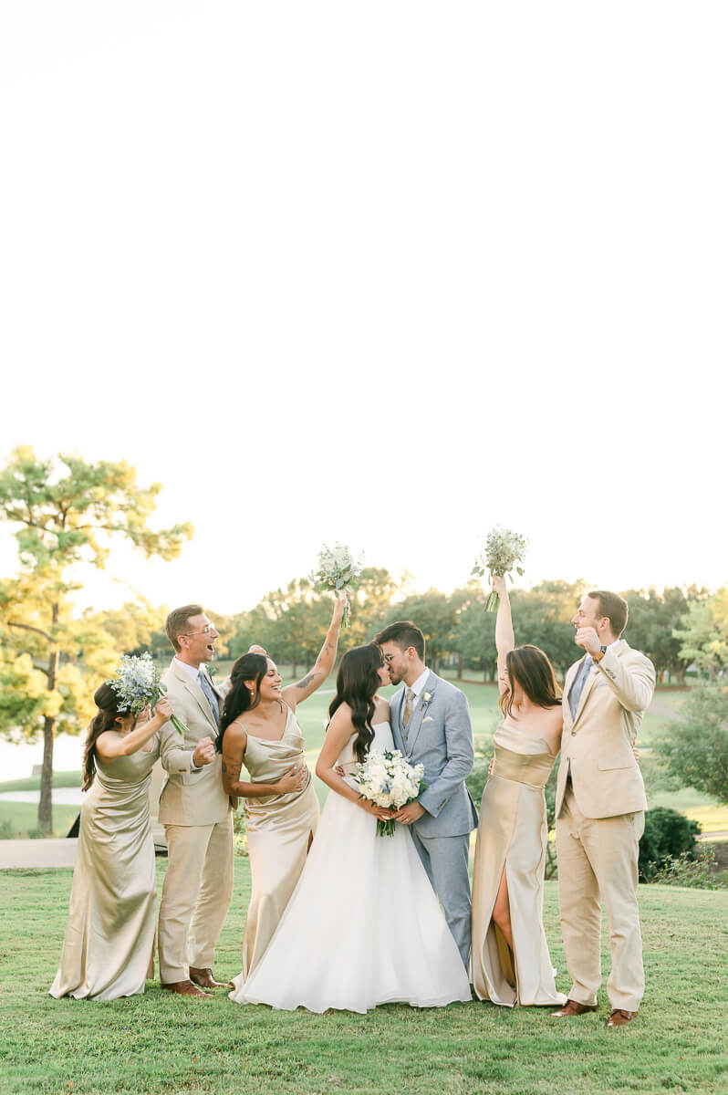 wedding party at Royal Oaks Country Club