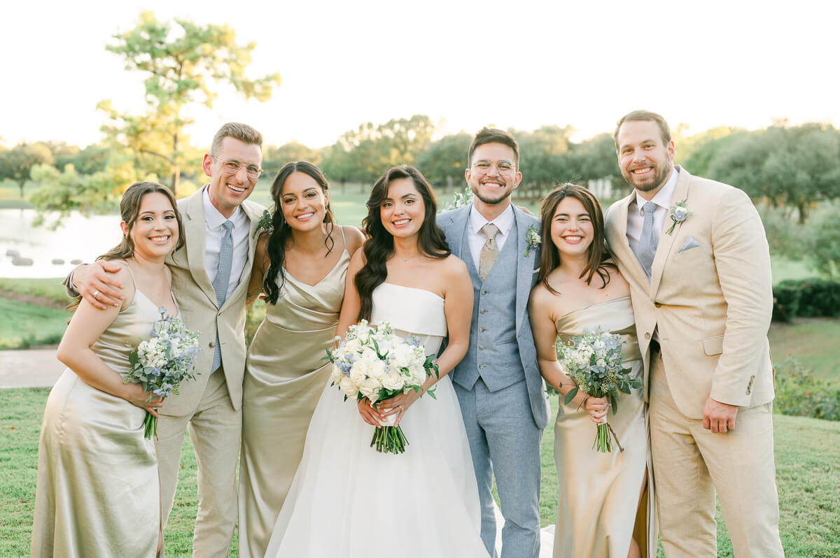 wedding party at Royal Oaks Country Club