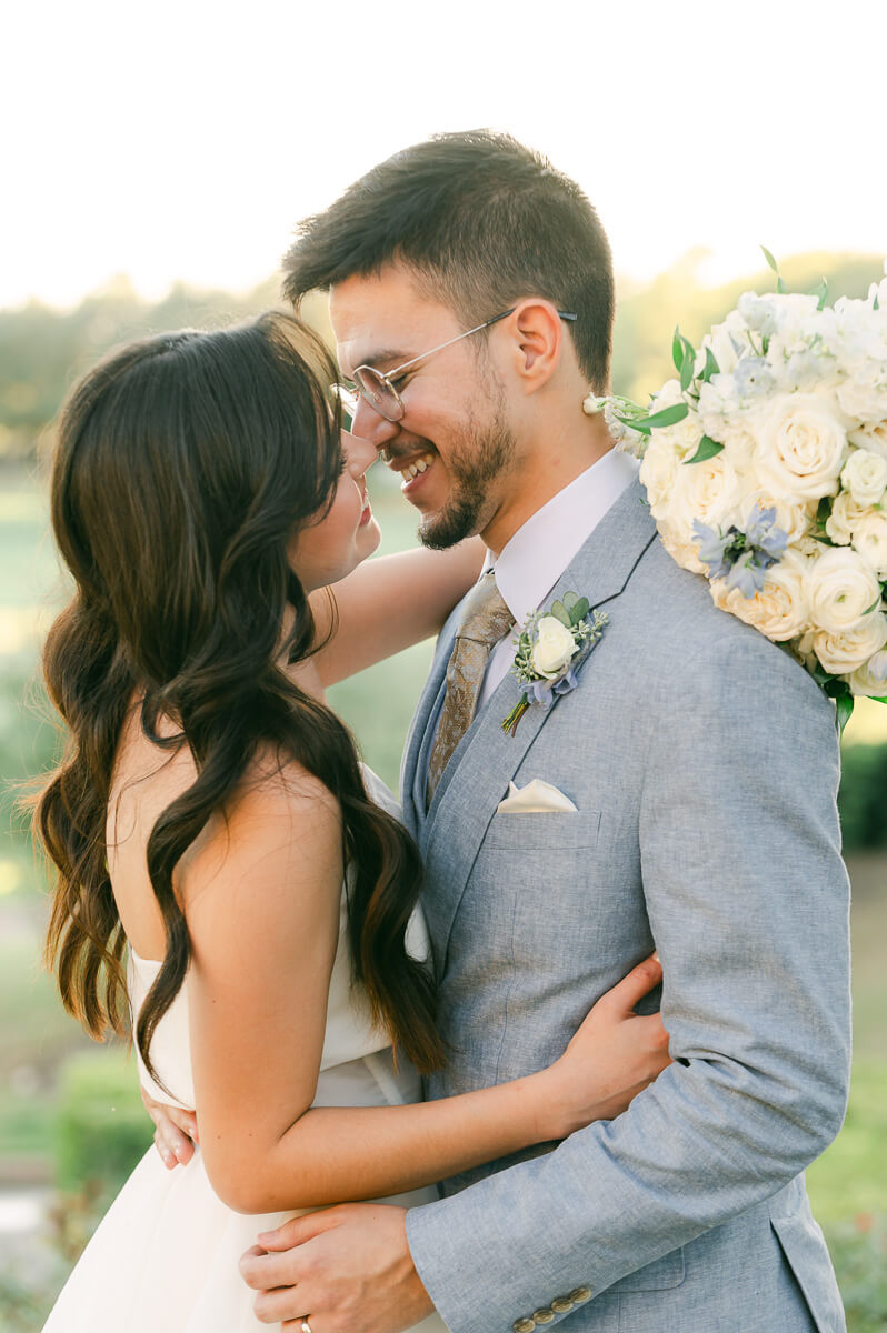 bride and groom at their Royal Oaks Country Club Wedding