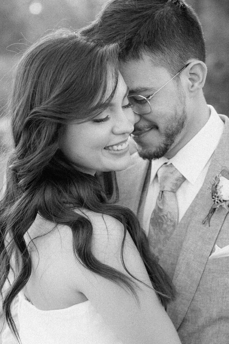 bride and groom at their Royal Oaks Country Club Wedding