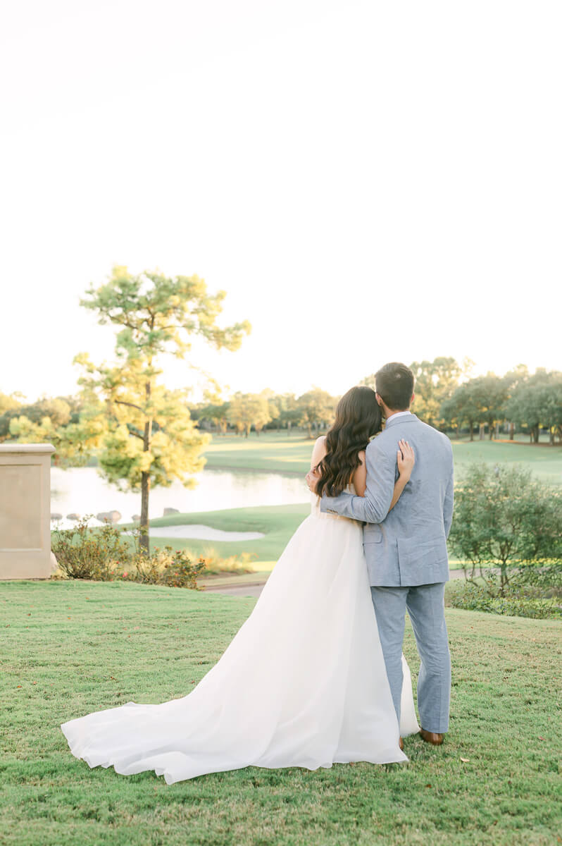 bride and groom at their Royal Oaks Country Club Wedding