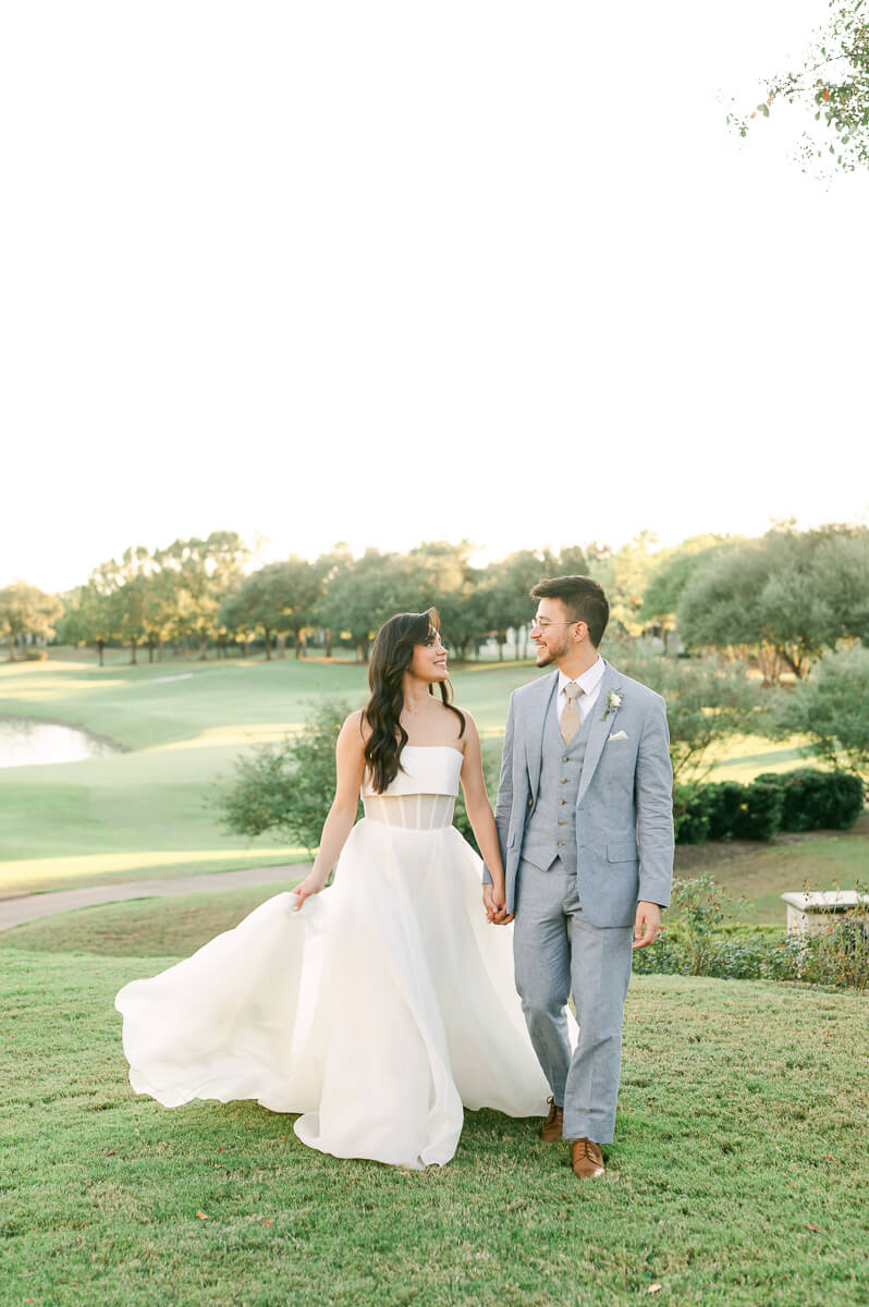 bride and groom at their Royal Oaks Country Club Wedding