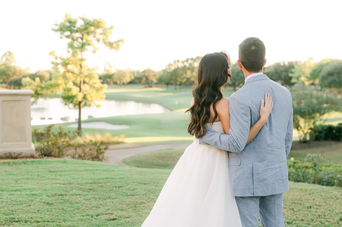 bride and groom at their Royal Oaks Country Club Wedding