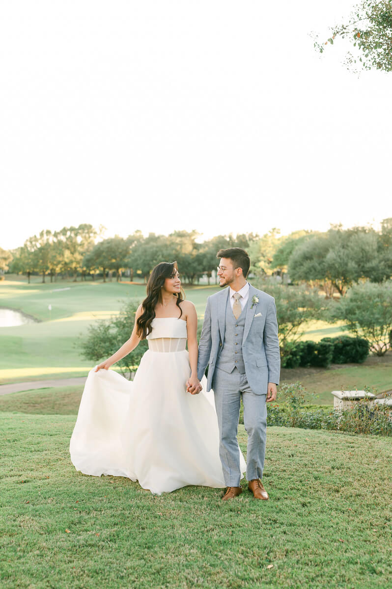 bride and groom wedding by Houston wedding photographer