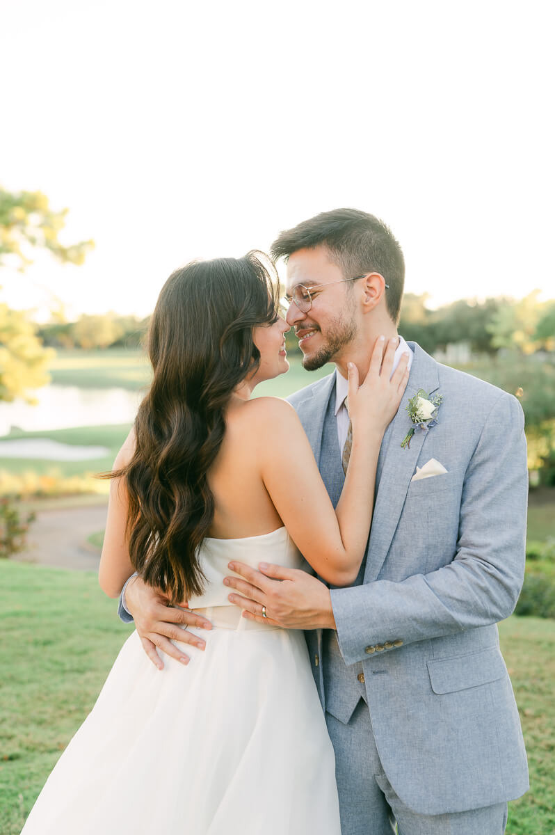 bride and groom wedding by Houston wedding photographer