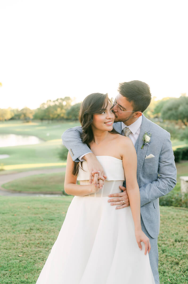 bride and groom wedding by Houston wedding photographer