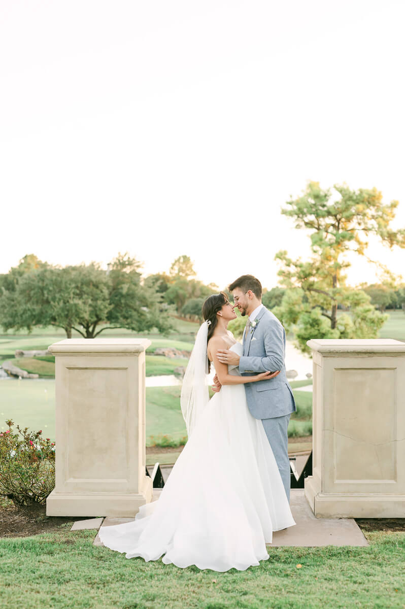 bride and groom wedding by Houston wedding photographer