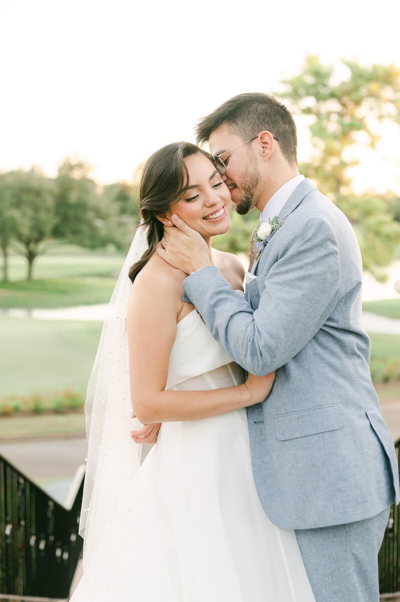 bride and groom wedding by Houston wedding photographer