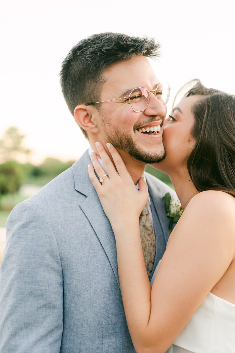 bride and groom wedding by Houston wedding photographer