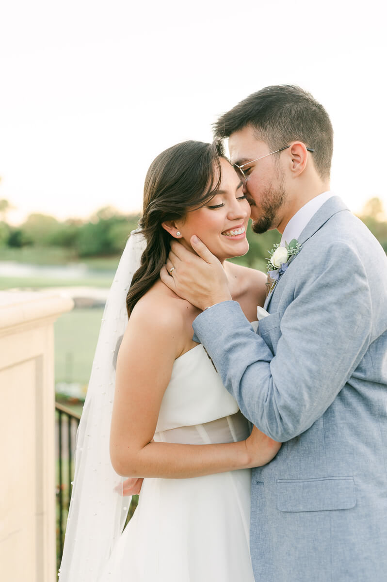 bride and groom wedding by Houston wedding photographer