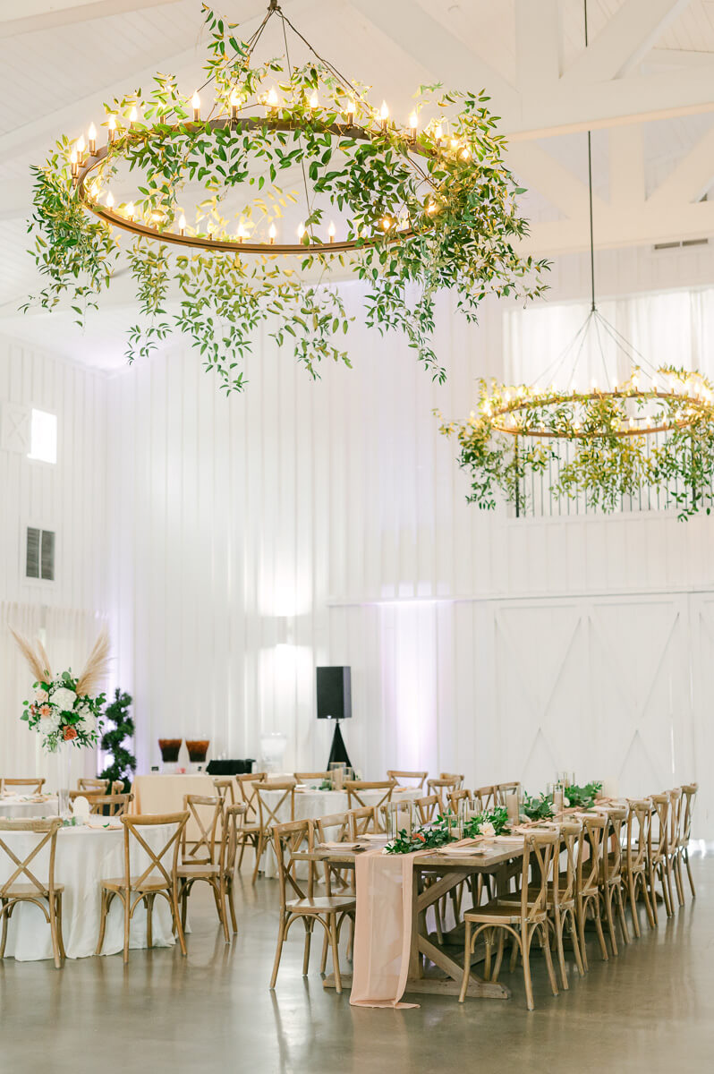 The Farmhouse wedding reception details