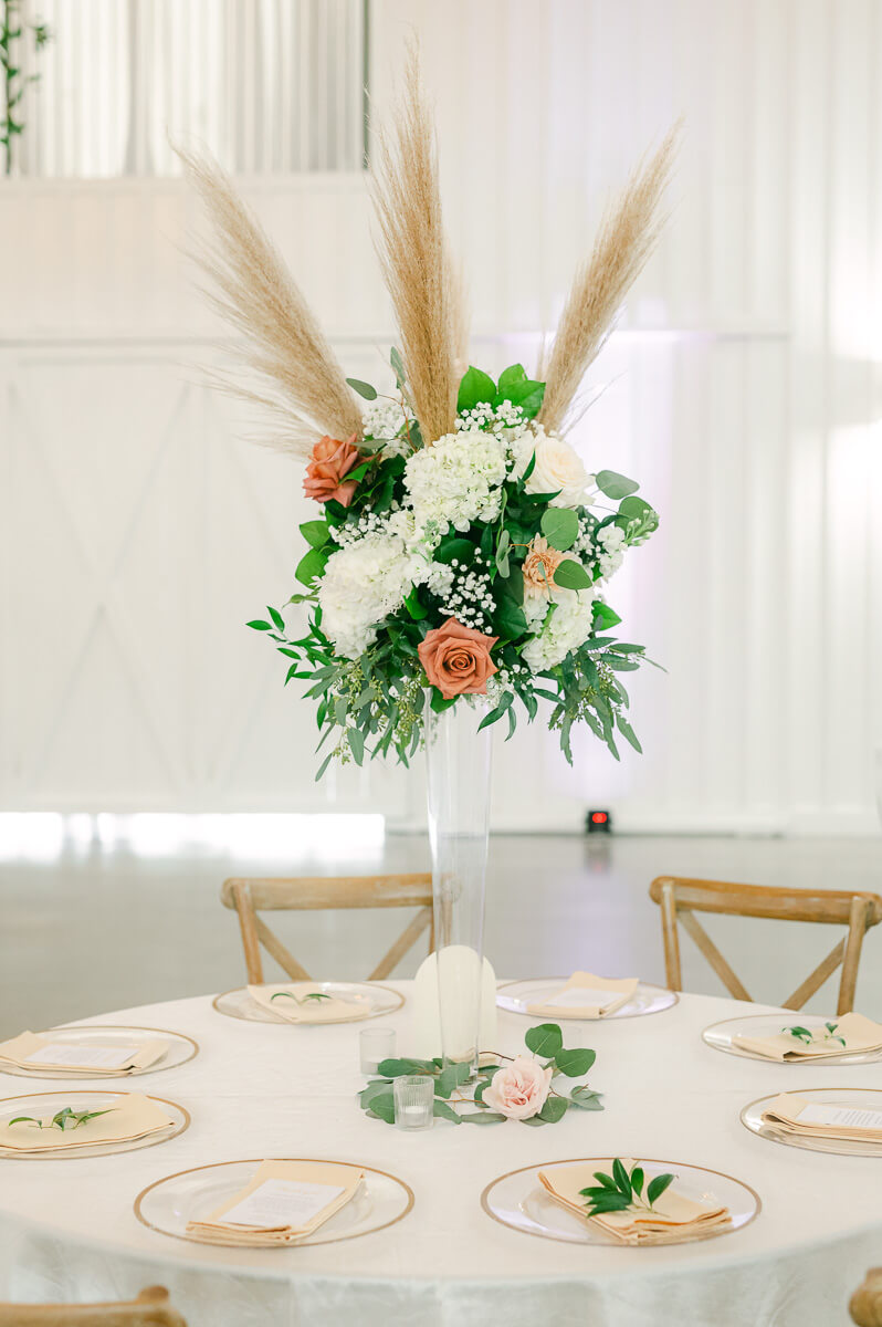 The Farmhouse wedding reception details