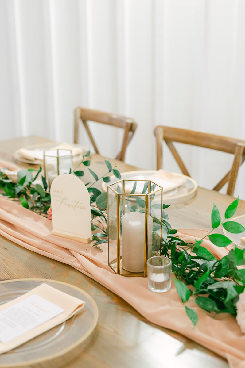 The Farmhouse wedding reception details