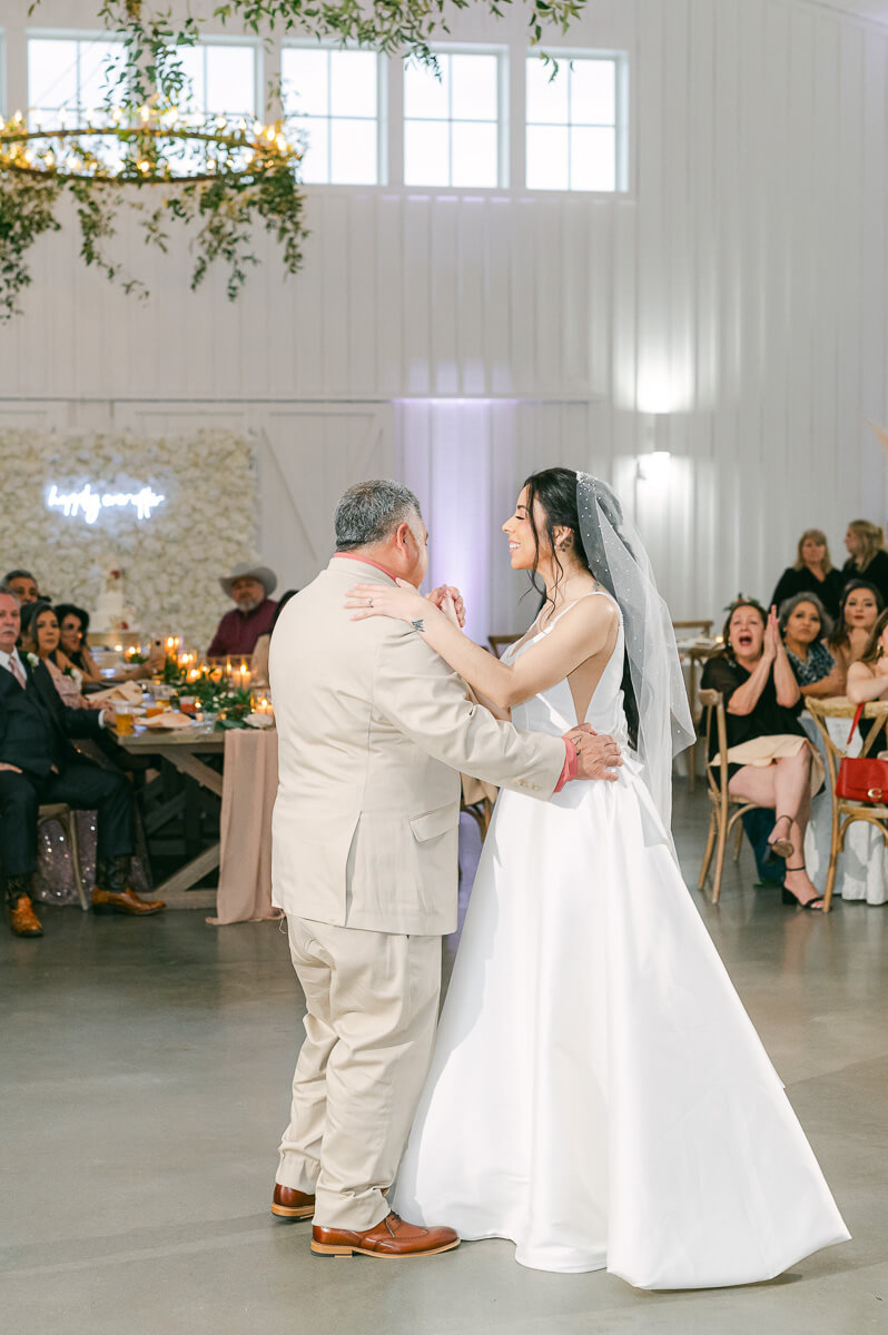 father daughter dance by Houston wedding photographer