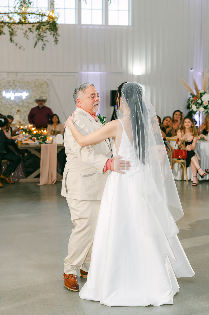 father daughter dance by Houston wedding photographer