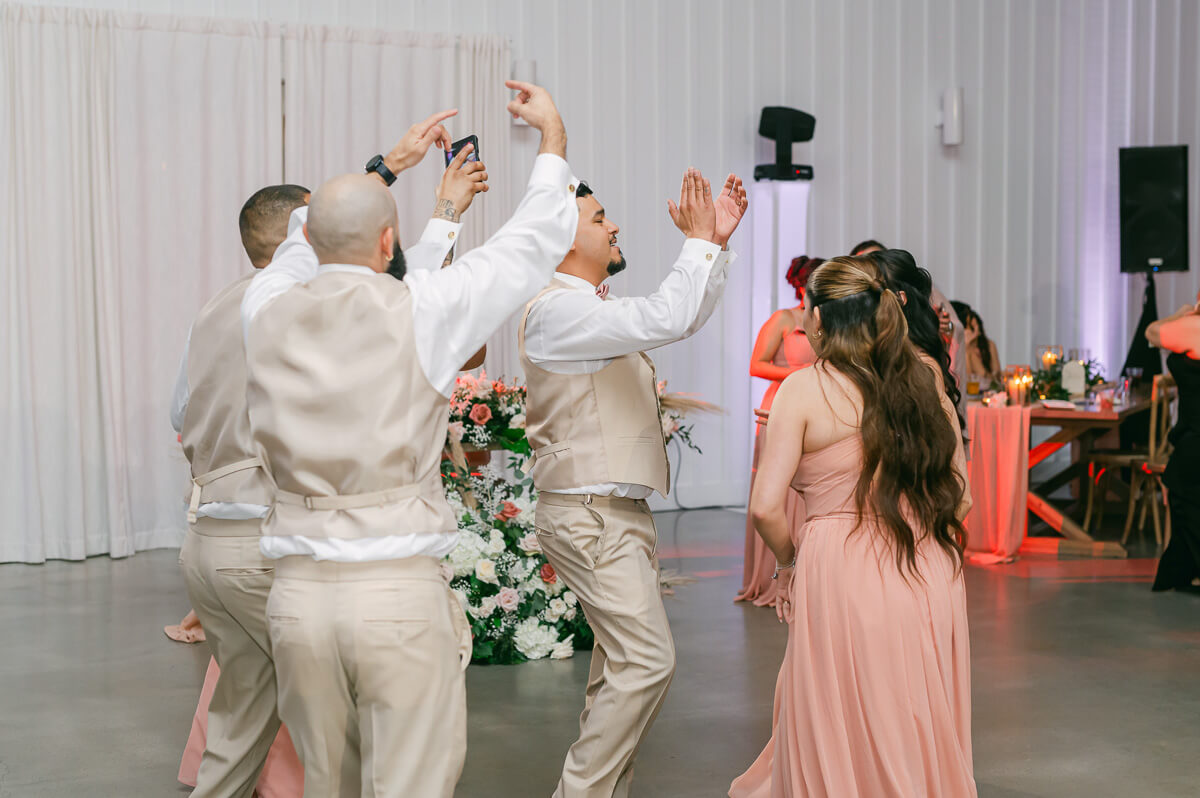 wedding reception by Houston wedding photographer