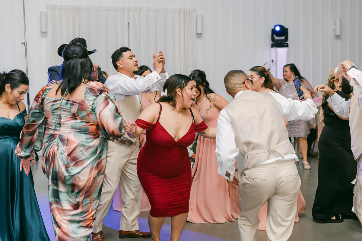 wedding reception by Houston wedding photographer