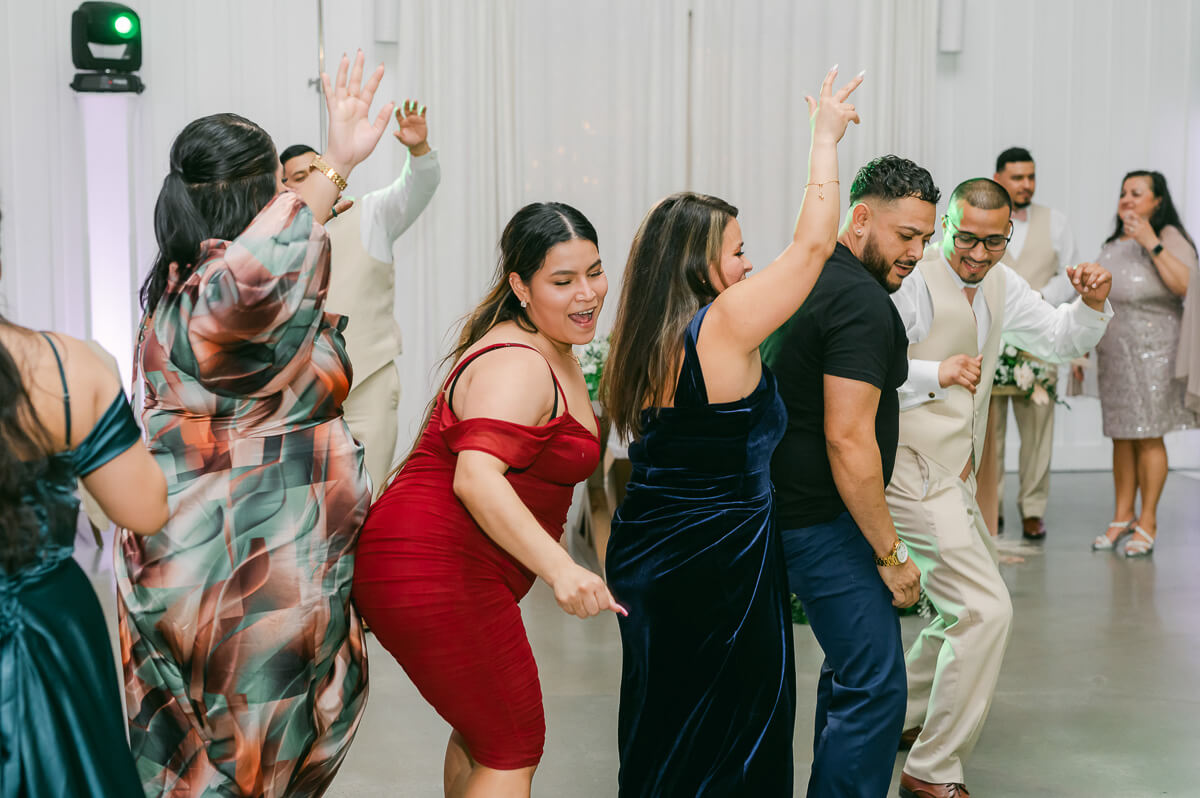 wedding reception by Houston wedding photographer