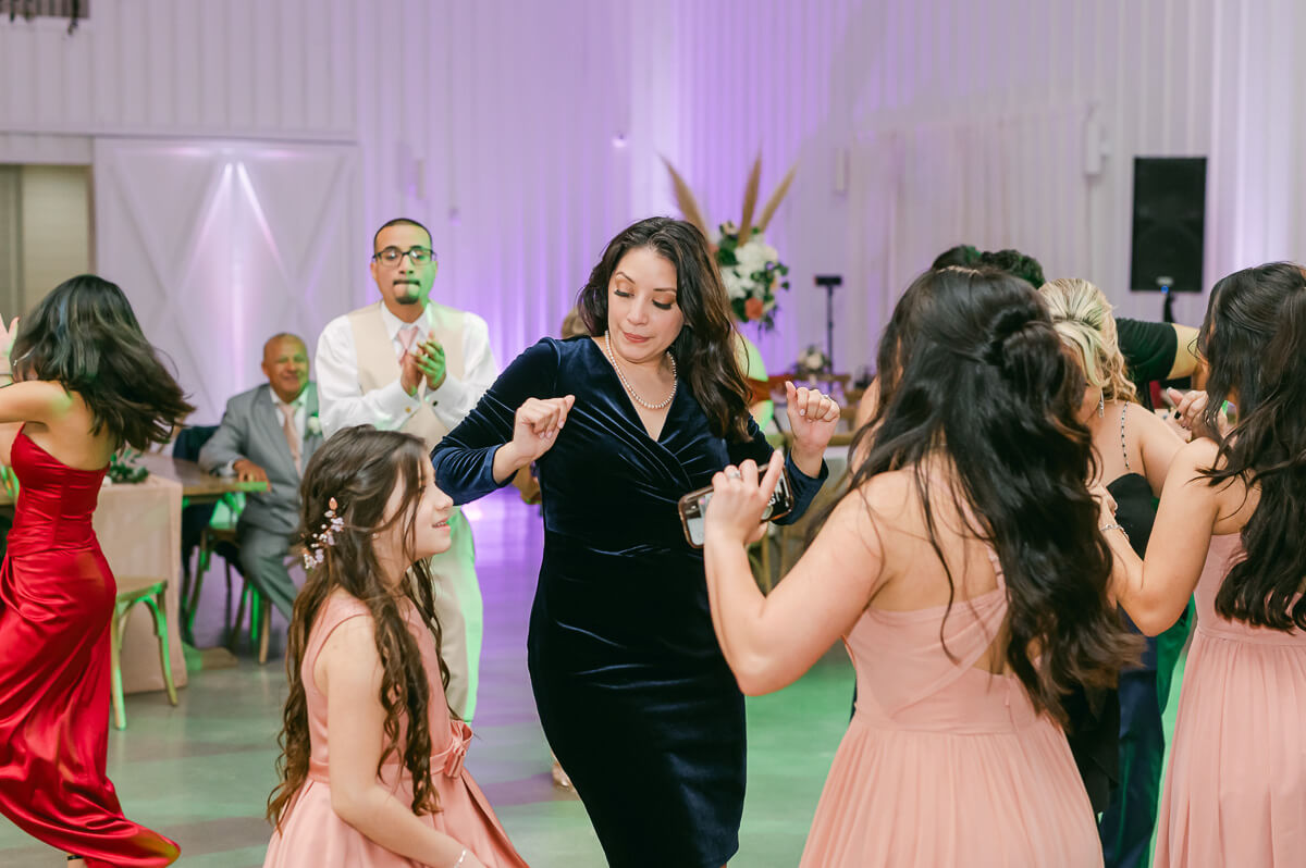 wedding reception by Houston wedding photographer