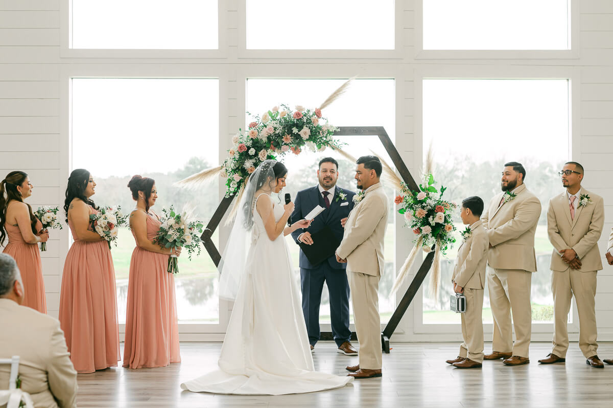 wedding ceremony by Montgomery wedding photographer