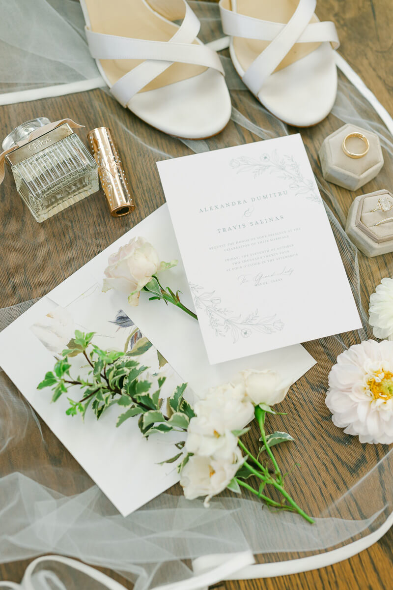 wedding details by houston wedding photographer