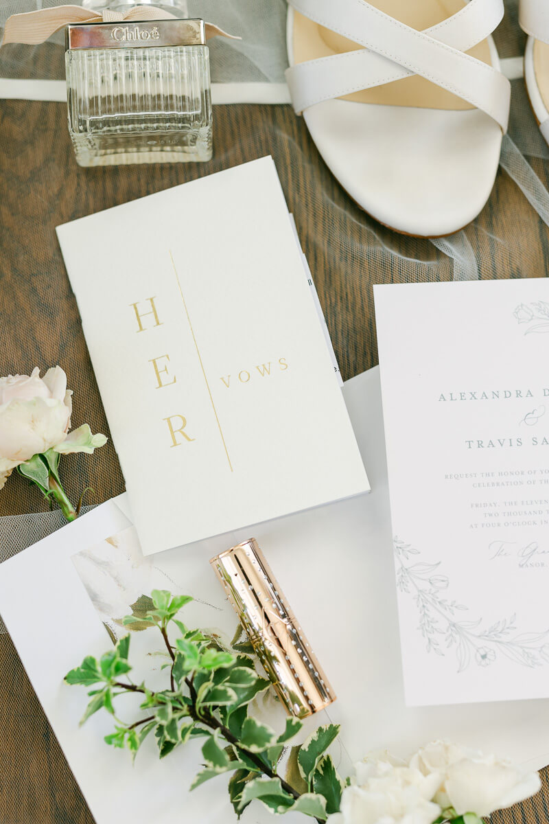 wedding details by houston wedding photographer