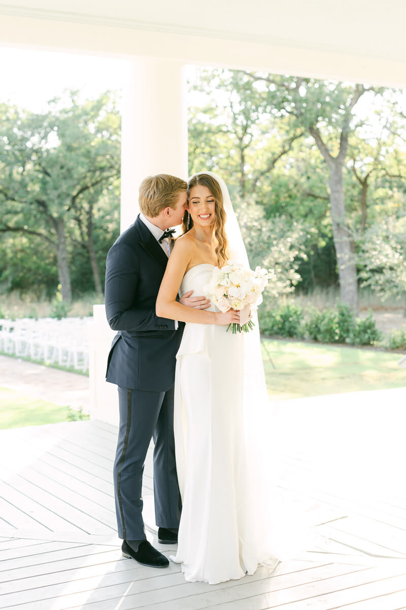 bride and groom posing for houston, tx wedding photographer
