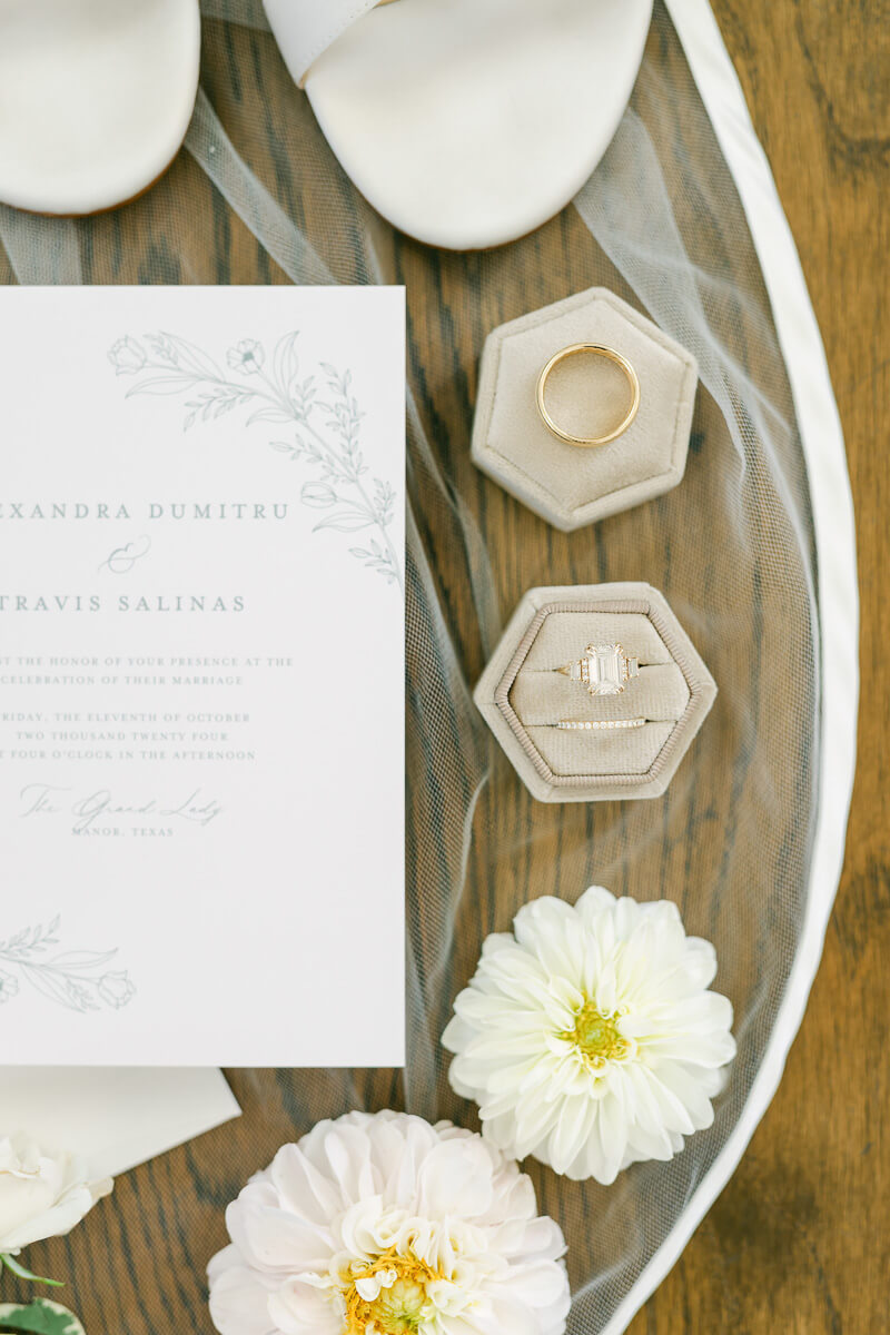 wedding details by houston wedding photographer